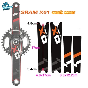 1 çift SRAM X0 XO krank sticker dağ MTB bisiklet çıkartması yol bisikleti aynakol etiket DH yarış bisikleti koruyucu film ücretsiz kargo