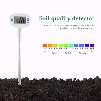 LCD Dijital Toprak Termometre Higrometre Prob ile Elektronik Sıcaklık Nem Nem Ölçer Zemin Kompost Bahçe Malzemeleri