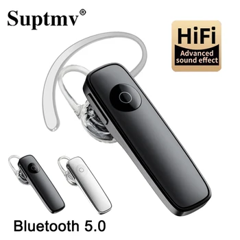 Kablosuz Bluetooth Kulaklık M165 Kulak Tek Mini Kulaklık Eller Serbest Çağrı Stereo Müzik Kulaklık için Mikrofon ile Akıllı Telefonlar