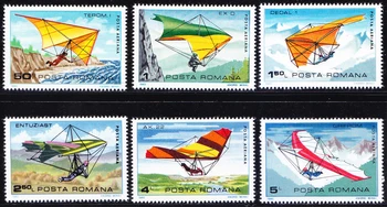 6 Adet / takım Yeni Romanya Posta Pulu 1982 Kayma Uçuş Posta Pulları MNH