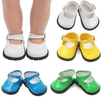 40-43cm Bebek erkek oyuncak bebek Yaz Prenses deri ayakkabı Çoklu Renkler Amerikan Yenidoğan Sevimli Oyuncak Aksesuarları Fit 18 İnç Kız