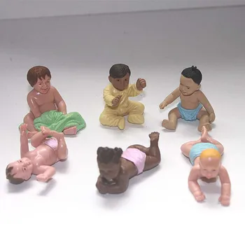 Minyatür Bebek Aksiyon şekilli kalıp Sevimli Tarama Oturan Çocuklar Bebek Bebek Peri Bahçe Dekor Ev Aksesuarları çocuk oyuncakları Hediye
