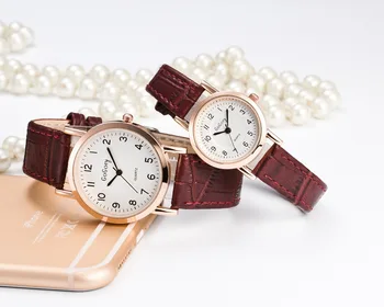 Yeni çift saatleri Lüks Marka Bayanlar severlerin İzle Kadınlar Deri Kayış Casual kuvars saatler Hediyeler Relogio Feminino Saat