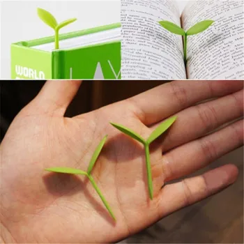 1 Adet Yeşil Tomurcuk Şekli İmi Ağacı Yaprak Kitap Kağıt Okuma İşareti Okul Malzemeleri Aksesuar Kırtasiye Sayfa Tutucu Küçük Hediye
