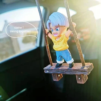 Anime Salıncak Model Araba Aksesuarları dikiz aynası Süsler doğum günü hediyesi Araba Süsler Araba askılı oyuncaklar