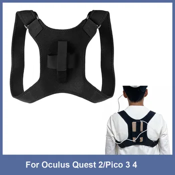 Mobil Pil Güç Bankası Yedek Braketi Tutucu Ayarlanabilir Omuz Kemer Kayışı Oculus Quest 2 / metal quest pro / Pico 3/4
