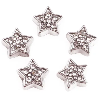 20 Adet / grup Sevimli Yıldız Yüzen Takılar İçinde Bellek Relicario Madalyon Kolye Bilezik Takı Yapımı Toplu