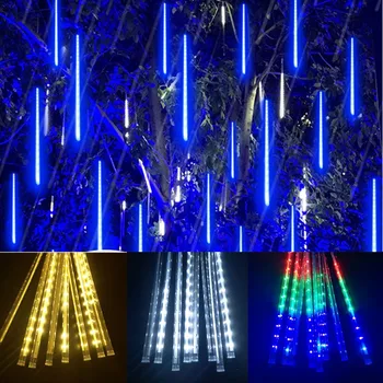 30/50cm 8 Tüpler Meteor Duş Yağmur LED Dize İşıklar Su Geçirmez Noel Açık Veranda Ağacı Süsleri Düğün Navidad Tatil