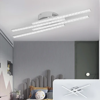 Oturma odası sıcak soğuk beyaz ışık LED tavan ışıkları Modern tasarım aydınlatma lambası yatak odası dekorasyon mobilya yemek mutfak