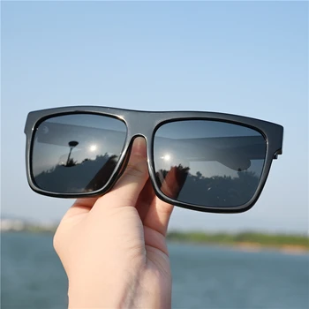 Evove 160mm Boy Güneş Gözlüğü Erkek Polarize Güneş Gözlükleri Erkekler Kadınlar için Büyük Büyük Yüz Gözlük Düz Üst Steampunk Shades
