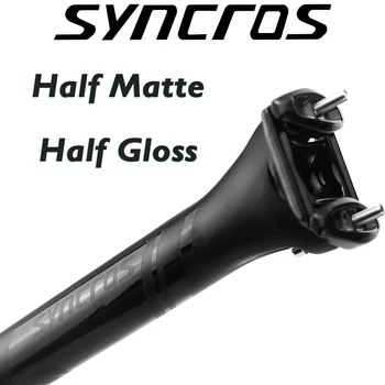 SYNCROS MTB Bisiklet Seti Direği 27.2/30.8/31.6 mm * 350 / 400mm Yol/Dağ Bisikleti Koltuk Minderi Mat Karbon Fiber Bisiklet Eyer