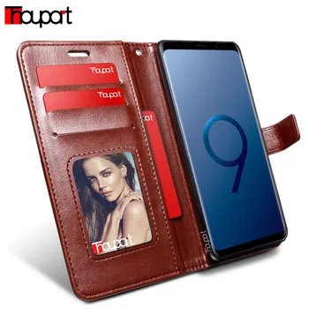 Thouport PU Deri samsung kılıfı S9 / Galaxy S9 Artı Retro cüzdan kılıf Samsung Galaxy S9 Kılıf Telefon Kapak S9plus S9 +