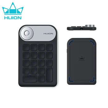 HUION KD100 Mini Keydial USB 2.4 G Kablosuz Klavye 18 Tuşlarına Basın Arama Çizim Grafik Tabletler MacBook Windows PC Oyun Dizüstü