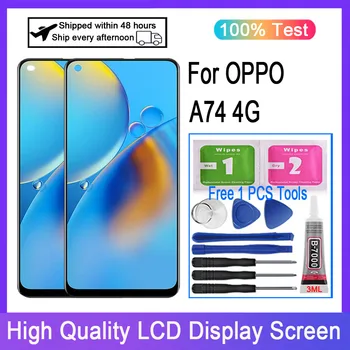 Orijinal AMOLED OPPO A74 4G CHP2219 lcd ekran dokunmatik ekran digitizer Değiştirme