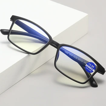 TR90 erkek kadın okuma gözlüğü mavi ışık engelleme esnek Ultralight tam çerçeve presbiyopik gözlük büyüteç bilgisayar gözlük