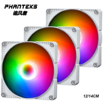 Phanteks SK aRGB 12cm 14cm Fan İçin Kullanılan bilgisayar kasası, Radyatör, Destek Anakart ışık kontrolü, 5V 3PİN ,4PİN PWM,Beyaz