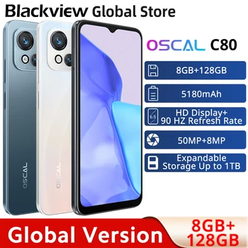 Genel Versiyon Blackview Oscal C80 8 GB+128 GB Akıllı telefon Octa çekirdek 6.5