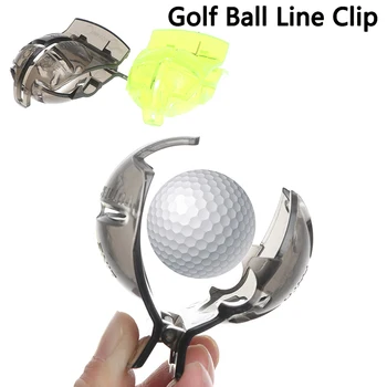 1 ADET Golf Yazı Aksesuarları Malzemeleri Şeffaf Golf Topu Yeşil Çizgi Klip Astar işaretleyici kalem Şablon Hizalama İşaretleri Aracı