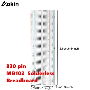 Breadboard 830 Kravat Noktası Lehimsiz Prototip PCB kartı 830 Pin PCB ekmek tahtası MB-102 MB102 Testi Arduino için DIY Geliştirin RPI