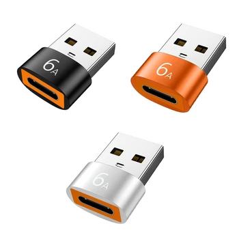 Tip C USB 3.0 OTG adaptör Konnektörü Desteği Güç Şarj Veri Transferi 6A USB C Dişi USB Erkek Dönüştürücü
