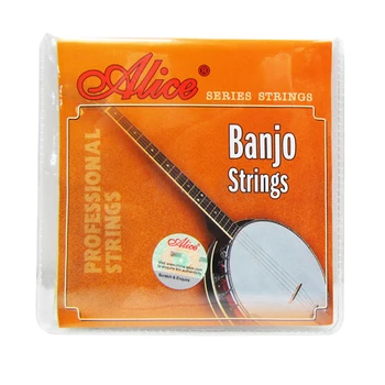 Alice Banjo Dizeleri AJ04 AJ05 4 Dize veya 5 Dize Banjo Kaplama Çelik Kaplı Bakır Alaşımlı Yara Banjo Parçaları Aksesuarları