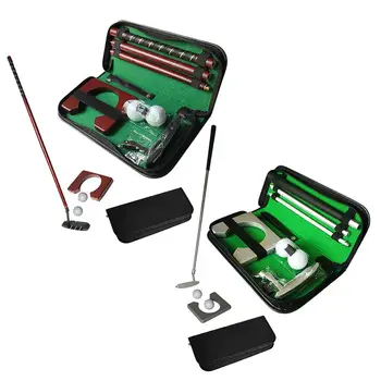 Golf Atıcı Seti Taşınabilir Mini Golf Ekipmanları Uygulama Kiti ile Ayrılabilir Atıcı Topu Kapalı / Açık Golf Eğitmeni Seti