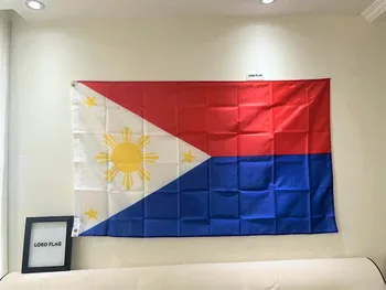 PH PHL Filipino Pilipinas Filipinler Bayrağı 90X150 cm Polyester UV Solmaya Dayanıklı Filipinli Filipin Ulusal Bayraklar