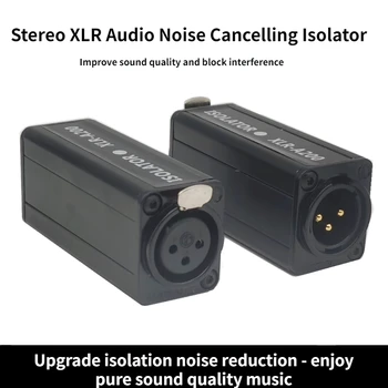 1 Adet Mono XLR ses yalıtımı Mikser Gürültü İptal Ses Akım Akustik Filtre Ses gürültü azaltıcı
