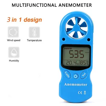 TL - 300 Mini Çok Amaçlı Anemometre Dijital Anemometre LCD Rüzgar Hızı Sıcaklık Nem Ölçer Higrometre Termometre ile