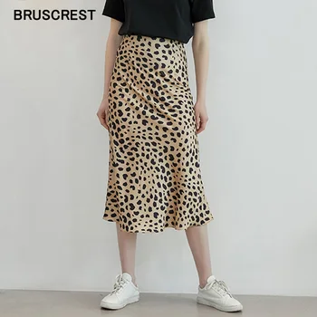 Boho vintage etekler bir çizgi yüksek belli etekler bayan midi etek streetwear kore uzun punk kadınlar leopar etek Yaz 2021
