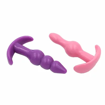 2 ADET / takım Silikon Butt Plug Anal Plug Erotik Yapay Penis Anal Seks Oyuncakları Kadın Erkek Eşcinsel Prostat Buttplug Yetişkin Seks Ürünleri Dükkanı