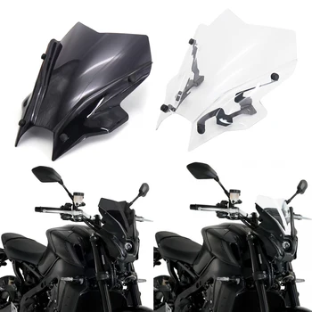 Motosiklet Spor Cam Ekran rüzgar deflektörü Yamaha MT09 MT 09 FZ09 FZ 09 2021 2022 MT - 09 FZ-09 Visor