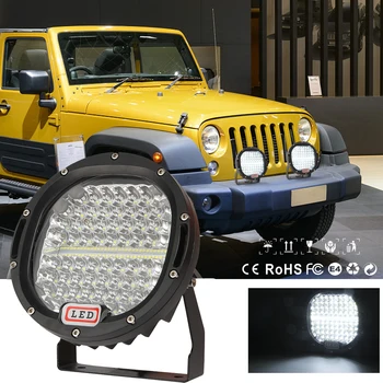 LED Çalışma ışığı 7 İnç Offroad Bar 300W 105W 4x4 4WD ATV UTV SUV Yuvarlak Spot Araç Araba Çalışma Lambası 4WD 4x4 Kamyon 9-30V