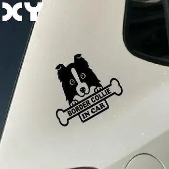 Sınır Collie Köpek Sticker Araba Çıkartmaları Ve Vinil Çıkartmaları laptop etiketi Çıkartması Motosiklet Kaykay Komik Vinil Çıkartmalar