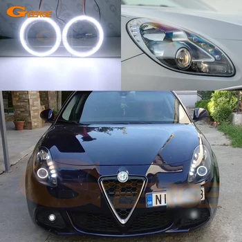 Mükemmel Ultra Parlak COB Led Melek Gözler Halo Yüzükler Gün Işığı Alfa Romeo Giulietta 940 2010-2020 İçin