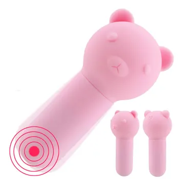OLO kurşun vibratör Titreşimli Yumurta Klitoris Stimülatörü Seks Oyuncakları Kadınlar için 10 Frekans USB Şarj G-spot Masaj Küçük Ayı