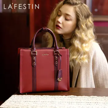 LA FESTIN 2021 yeni lüks kadın çantası moda büyük kapasiteli çanta mizaç tek omuz askılı çanta deri kadın çanta