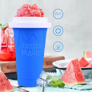 Yaz Hızlı Dondurulmuş Bardak Slushie Maker Fincan Ev Yapımı Milkshake Şişe El Sallamak Hızlı Soğutma Fincan Sihirli Dondurma Kupalar ev İçin