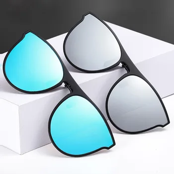 2022 Güneş Gözlüğü Parlama Önleyici Sürüş Polarize klipsli Gözlük Flip Up Reçete Gözlük UV Koruma Sürme Gözlük