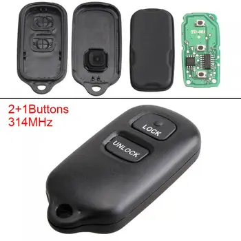 314 MHz Siyah Anahtarsız Kesilmemiş Flip Araba Uzaktan Anahtar Fob İle Çip HYQ12BAN, HYQ12BBX ve Pil için 2000-2008 Toyota