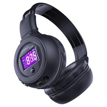 ZEALOT B570 Bluetooth Kulaklık Kablosuz Kulaklık Hifi Stereo Bas LCD Ekran Mikro SD Kart MP3 AUX Mikrofon İle Oynamak