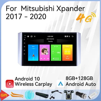 Araba android müzik seti Mitsubishi Xpander 2017-2020 için 2 Din Araba Navigasyon GPS WİFİ Multimedya Oynatıcı Kafa Ünitesi ile Çerçeve Radyo