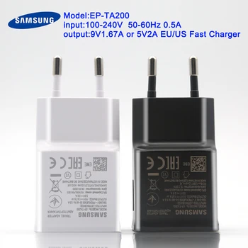 Samsung Hızlı Şarj Güç Adaptörü C Tipi Hızlı şarj kablosu İçin Galaxy S10 S8 S9 Artı A30 A40 A50 A70 A60 note10 8 9 9V 1.67 A