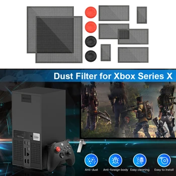 1/2 Set Oyun Konsolu tozluk Xbox Serisi X Oyun Ana Toz Geçirmez Net Raf Koruyucu Kir Filtresi Aksesuarı