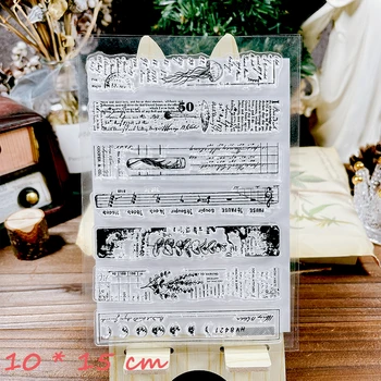 Panalisacraft Vintage Damga Şeffaf Şeffaf Silikon Pullar DIY Scrapbooking / Kart Yapımı / Çocuklar El Sanatları Dekorasyon Malzemeleri