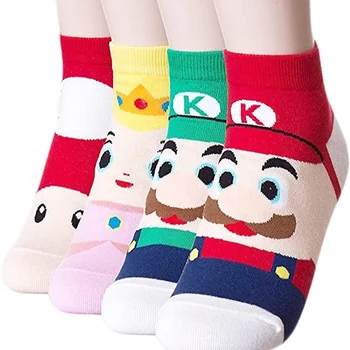 Süper Mario Bros Oyunu Karikatür Odyssey Yoshi Anime Çorap Aksiyon Figürleri Oyuncaklar Boys Cosplay Çocuklar Kawaii Doğum Günü Noel Oyuncak Hediye