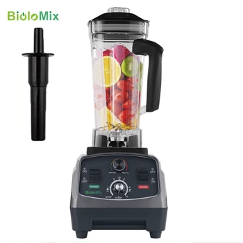 BioloMix 3HP 2200W Ağır Ticari Sınıf Zamanlayıcı Blender Mikser Sıkacağı Meyve mutfak robotu Buz Smoothies BPA Ücretsiz 2L Kavanoz
