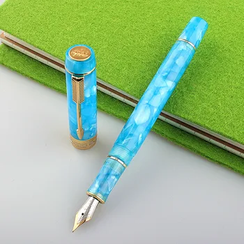 Jinhao 100 dolma kalem, güzel Desenler İridyum F / M Uç Yazma Mürekkep Kalem Ofis İş Okul Kırtasiye Hediye