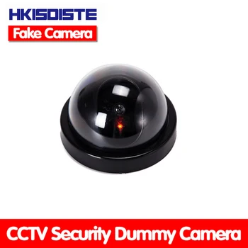 HKIXDISTE Kablosuz Ev Güvenlik Sahte Kamera Simüle video Gözetim kapalı Gözetleme Kukla Ir Led Sahte Dome kamera