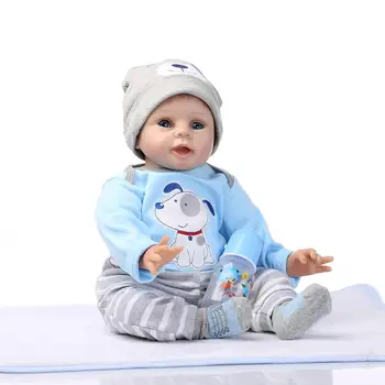 22 inç Silikon Yeniden Doğmuş Bebek Bebek 55 CM Vinil Bebekler Bebekler Oyuncaklar Kızlar İçin Gerçek Bebekler Oyuncak Çocuk Hediyeler İçin oyuncak bebek